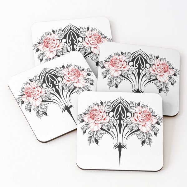 Item preview, Red flowers and tribal designed and sold by 7Delamancha.