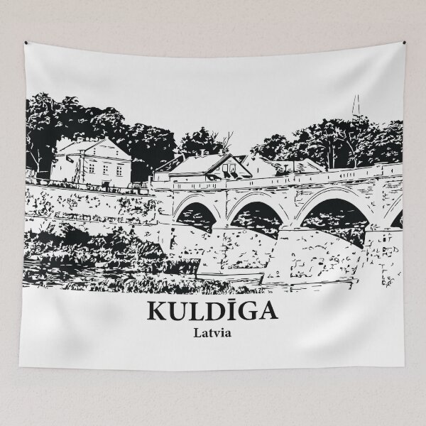 Item preview, Kuldīga - Latvia designed and sold by Lakeric Cityscapes.