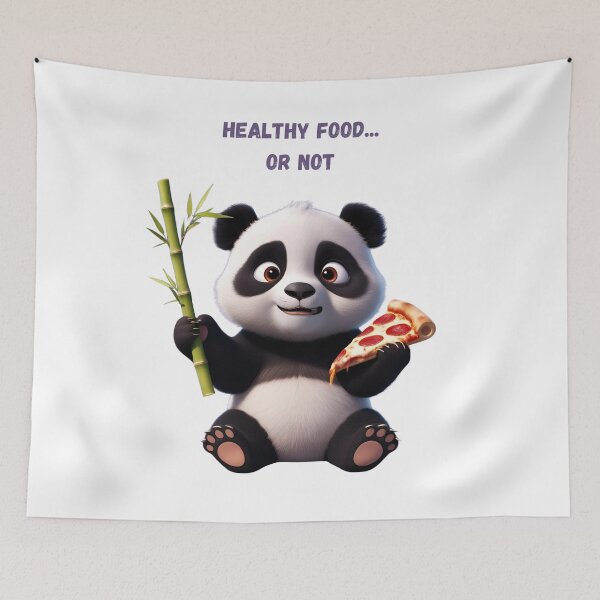 Item preview, Panda Pizza Dilemma designed and sold by GrafiShop.