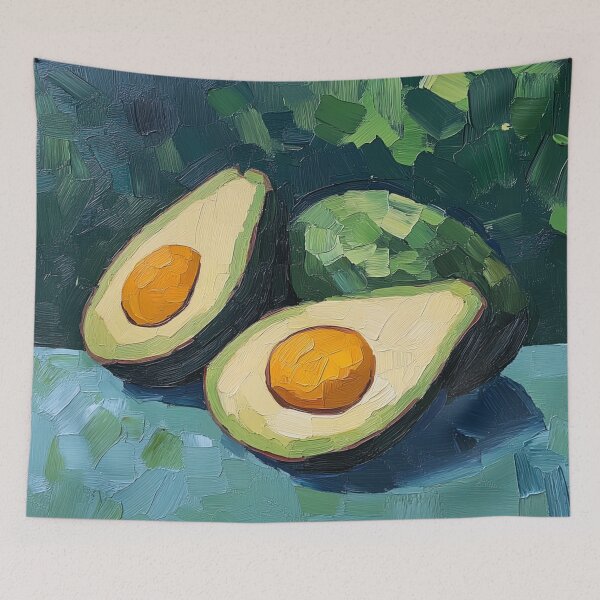 Item preview, Avocado fruit | Post-impressionist painting style designed and sold by ComicsFactory.