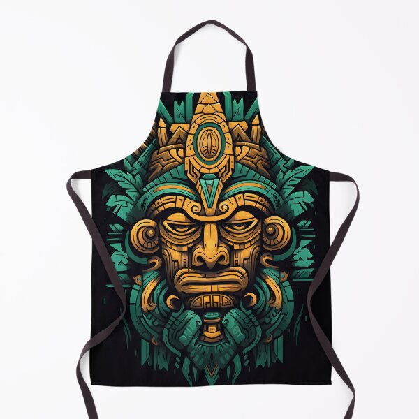 Item preview, Mystical Aztec Mask – Tribal Art in Pop Art Style designed and sold by unknown-places.