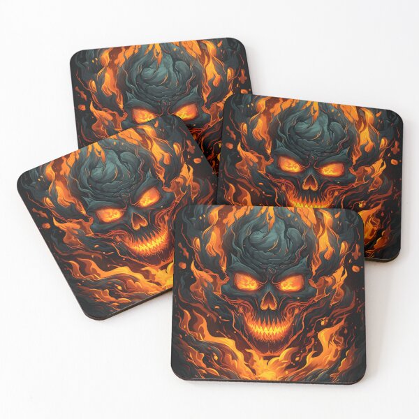 Item preview, Fiery Skull - Hell Flame of Terror designed and sold by unknown-places.