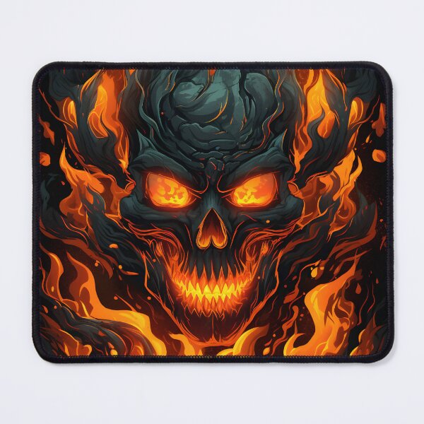 Item preview, Fiery Skull - Hell Flame of Terror designed and sold by unknown-places.