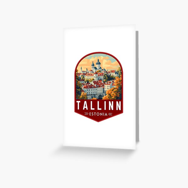 Artikel-Vorschau von Tallinn in Estland Retro Reisekunstabzeichen, designt und verkauft von MaateoDesign.