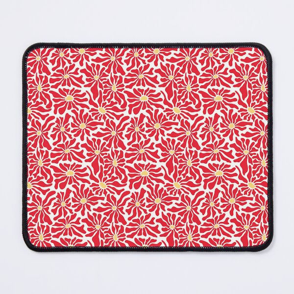 Item preview, red and yellow floral pattern designed and sold by Yonacreation.