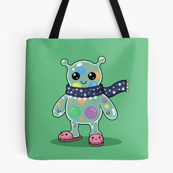 Item preview, Cozy Bubble Alien | Cute Galactic Winter Vibes designed and sold by SeGoArtDesign.