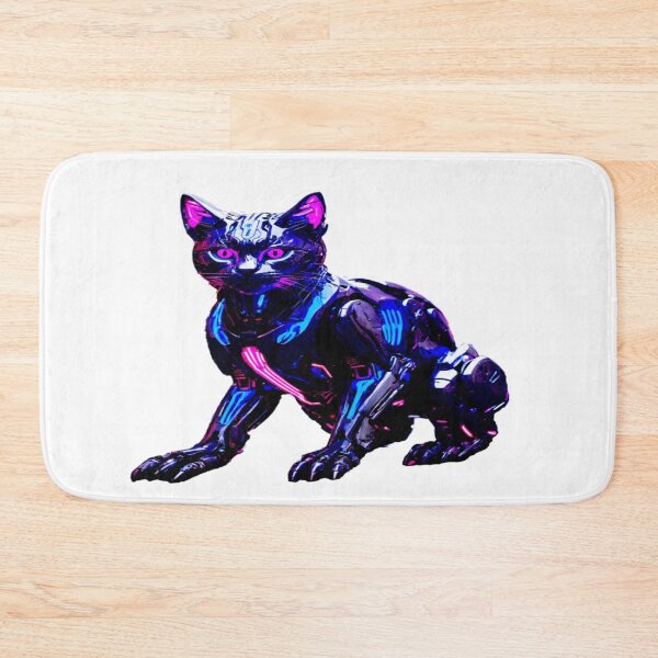 Item preview, Cyberpunk Robotic Cat designed and sold by Marimurmurprint.