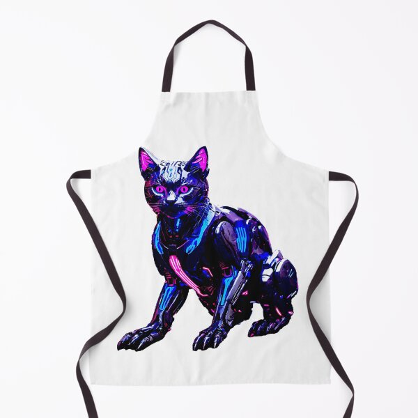 Item preview, Cyberpunk Robotic Cat designed and sold by Marimurmurprint.