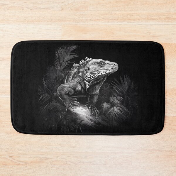 Item preview, Black and White Iguana of The Night designed and sold by Phat Dog Designs .