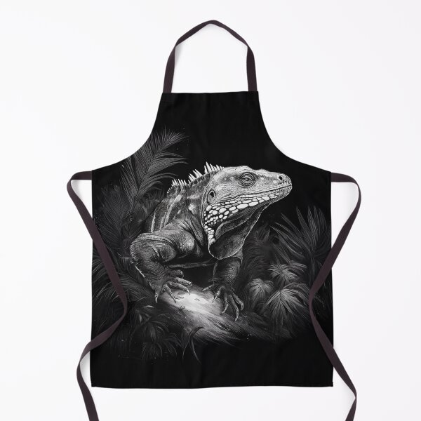 Item preview, Black and White Iguana of The Night designed and sold by Phat Dog Designs .