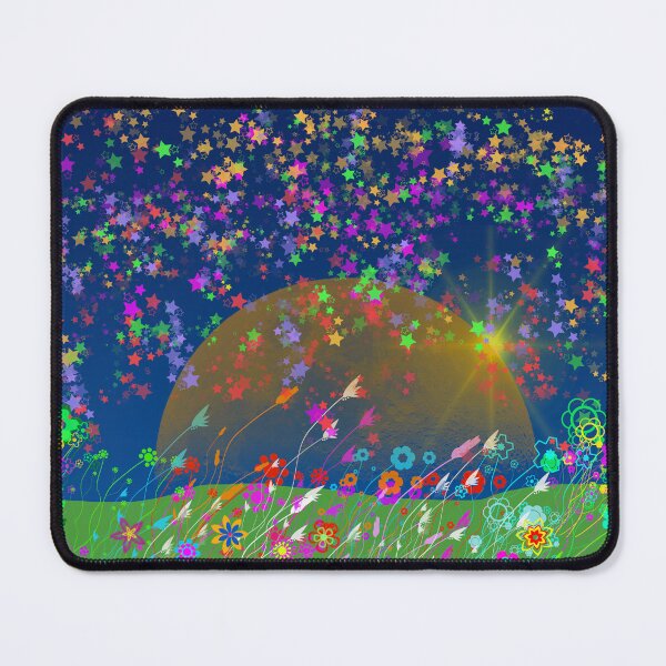 Item preview, Fantasy of flowers and stars with moon designed and sold by manoloshoping.