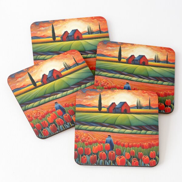 Item preview, Walking among Tulip Fields 1 designed and sold by George Hutton Hunter.