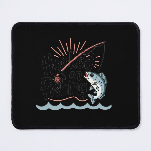 Item preview, Hooked On Fishing-funny Fishing Motif designed and sold by MrERNST.