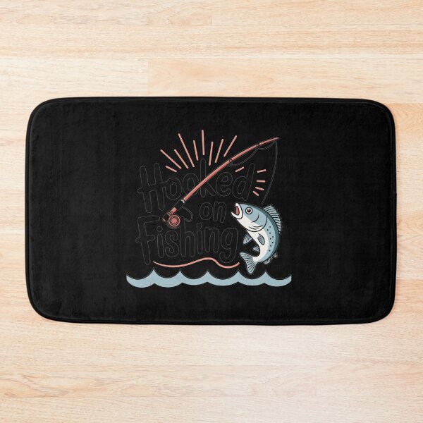 Item preview, Hooked On Fishing-funny Fishing Motif designed and sold by MrERNST.
