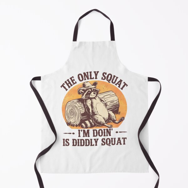 Item preview, Lazy Raccoon Cowboy – Funny Country Squat Joke designed and sold by Aredbox.