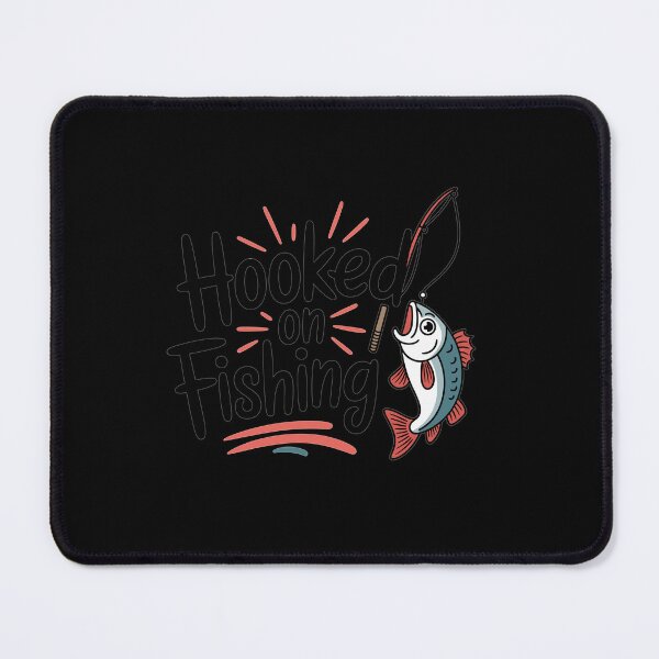 Item preview, Hooked On Fishing-funny Fishing Motif designed and sold by MrERNST.