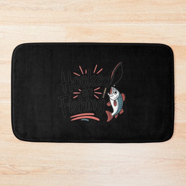 Item preview, Hooked On Fishing-funny Fishing Motif designed and sold by MrERNST.