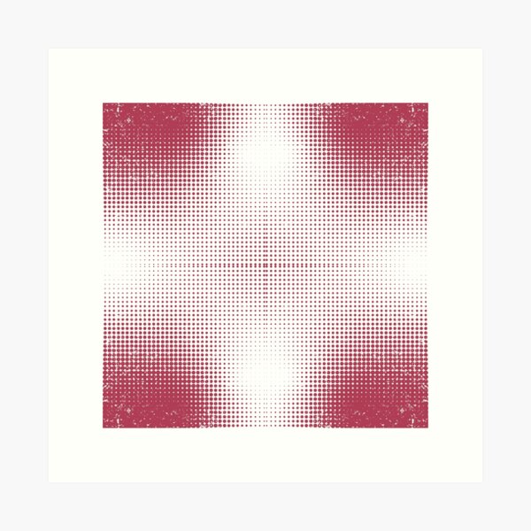 Aperçu de l'œuvre Motif de dégradé de points rouges rayonnants créée et vendue par AppliedDesigns1.