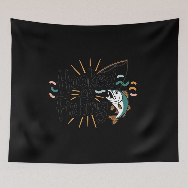 Item preview, Hooked On Fishing-funny Fishing Motif designed and sold by MrERNST.
