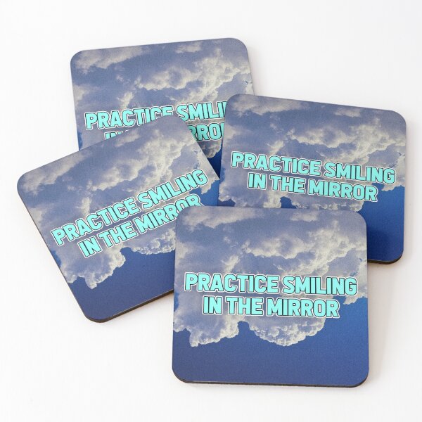 Item preview, PRACTICE SMILING IN THE MIRROR designed and sold by The Turbulent Architect.