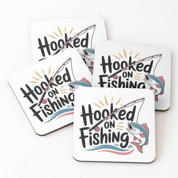 Item preview, Hooked On Fishing-funny Fishing Motif designed and sold by MrERNST.