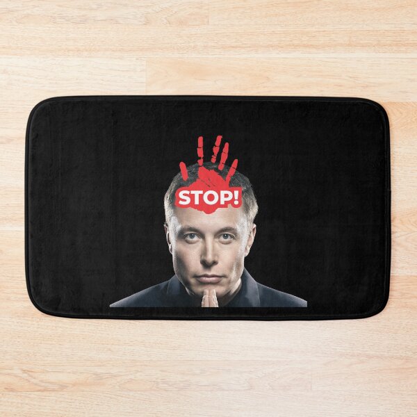 Aperçu de l'œuvre Arrêtez Elon Musk créée et vendue par SMARTKIT DESIGNAGENCY.