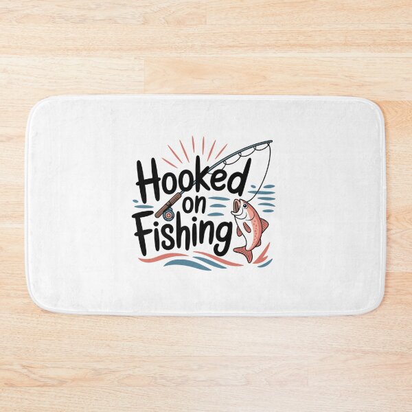 Item preview, Hooked On Fishing-funny Fishing Motif designed and sold by MrERNST.