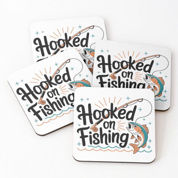 Item preview, Hooked On Fishing-funny Fishing Motif designed and sold by MrERNST.
