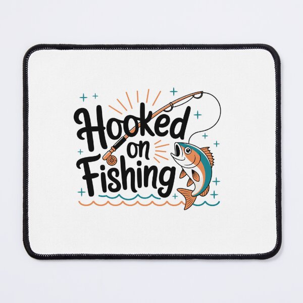Item preview, Hooked On Fishing-funny Fishing Motif designed and sold by MrERNST.