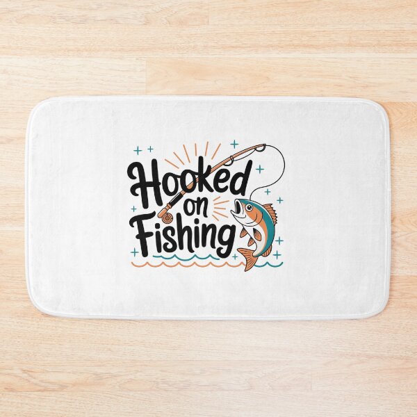 Item preview, Hooked On Fishing-funny Fishing Motif designed and sold by MrERNST.