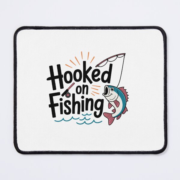 Item preview, Hooked On Fishing-funny Fishing Motif designed and sold by MrERNST.