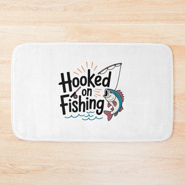 Item preview, Hooked On Fishing-funny Fishing Motif designed and sold by MrERNST.