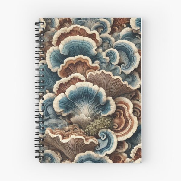 Item preview, Mystic Fungi: A Seamless Blue and Brown Pattern designed and sold by Wiredart.