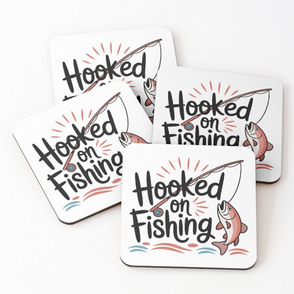 Item preview, Hooked On Fishing-funny Fishing Motif designed and sold by MrERNST.
