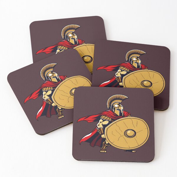 Item preview, Fearless Spartan with Shield and Spear designed and sold by Dakson Design - Fantasy Art.
