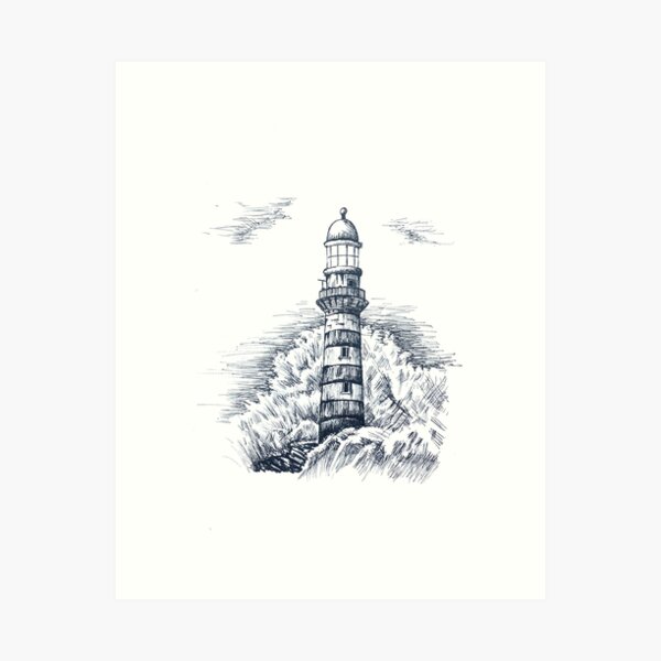 Item preview, Lighthouse in a storm designed and sold by sen-box.