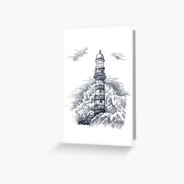Item preview, Lighthouse in a storm designed and sold by sen-box.