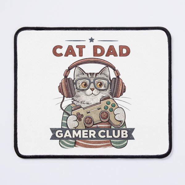 Item preview, Cat dad, Gamer gifts, gaming gifts, gifts for him, , cat dad gifts, gamer club, gamer boyfriend, cat dad shirt designed and sold by Bouchey.