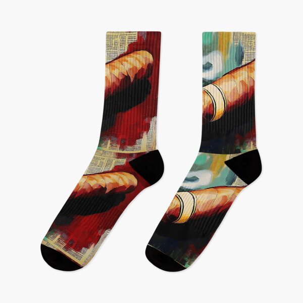 Item preview, Abstract Smoke - Detailed Lit Cigar with Swirling Smoke Against Vibrant Multi-Colored Background designed and sold by OlfactoART Studio.