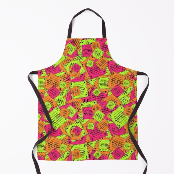 Item preview, A bright pattern of signs with the question "Who is a dictator?" designed and sold by Cherevan.