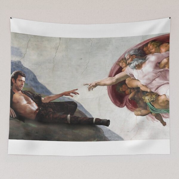 Item preview, Creation of Jeff Goldblum | Funny Fine Art Parody  designed and sold by Gryphon Bearden Art .