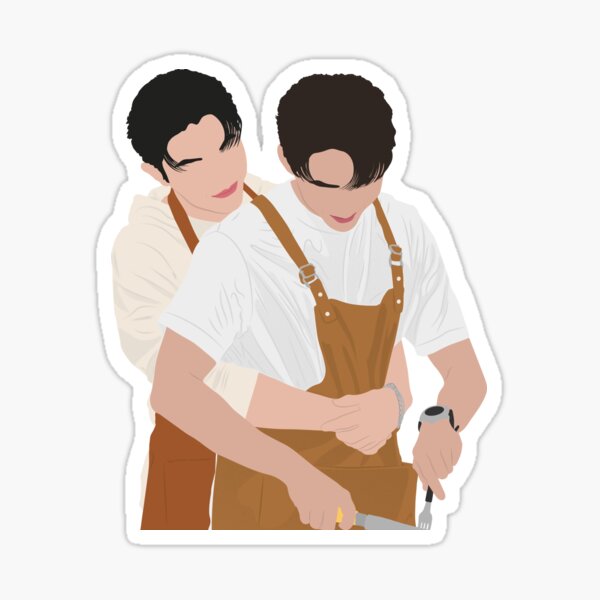 Vista previa del artículo con la obra «Está delicioso. No esperaba que supieras cocinar. Si te gusta, practicaré y cocinaré más platos para ti. | thame po corazón que se salta un latido», diseñado y vendido por Pinu92.
