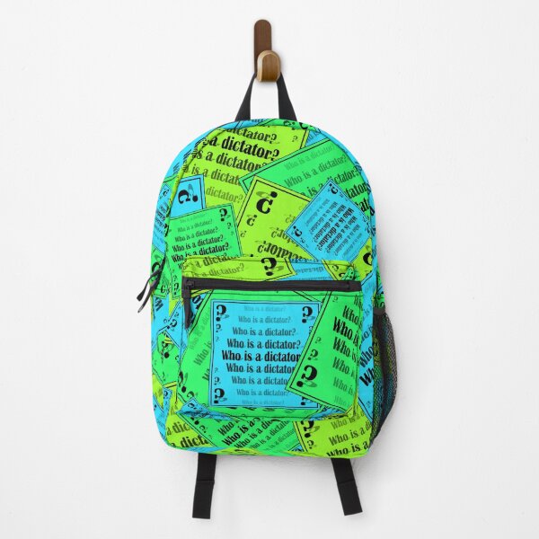Item preview, A bright pattern of signs with the question "Who is a dictator?" designed and sold by Cherevan.