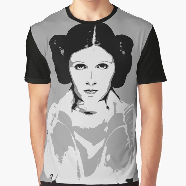 Vista previa del artículo con la obra «Camiseta de la princesa Leila Organa de Star Wars», diseñado y vendido por TheGianixArt.
