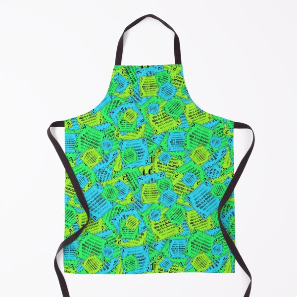 Item preview, A bright pattern of signs with the question "Who is a dictator?" designed and sold by Cherevan.