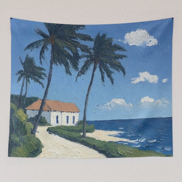 Item preview, Bahamas landscape | Post-impressionist painting style designed and sold by ComicsFactory.