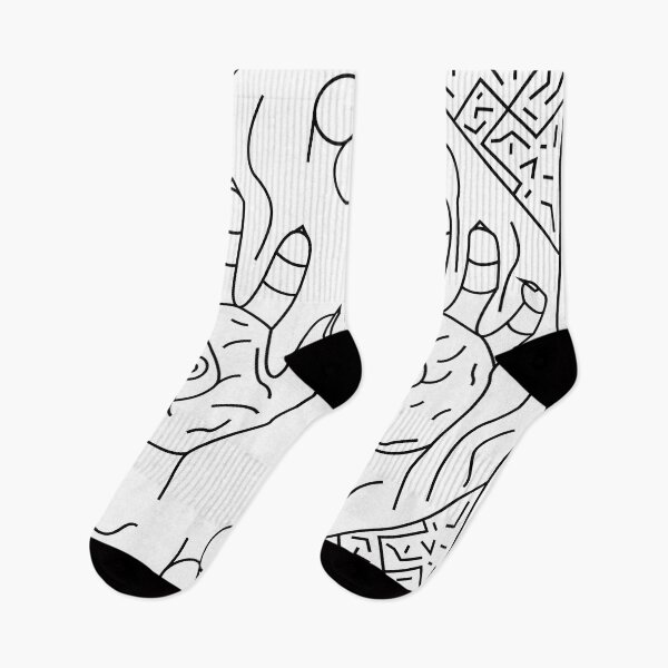 Item preview, Symmetrical hands with geometric and symbolic elements designed and sold by estebansequeira.
