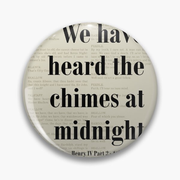 Item preview, Chimes at Midnight Henry IV Shakespeare Quote Literature designed and sold by kakarikihill.