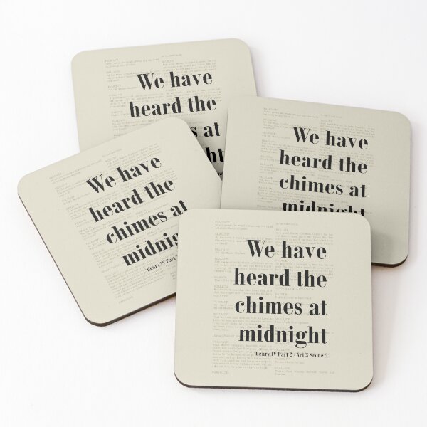 Item preview, Chimes at Midnight Henry IV Shakespeare Quote Literature designed and sold by kakarikihill.