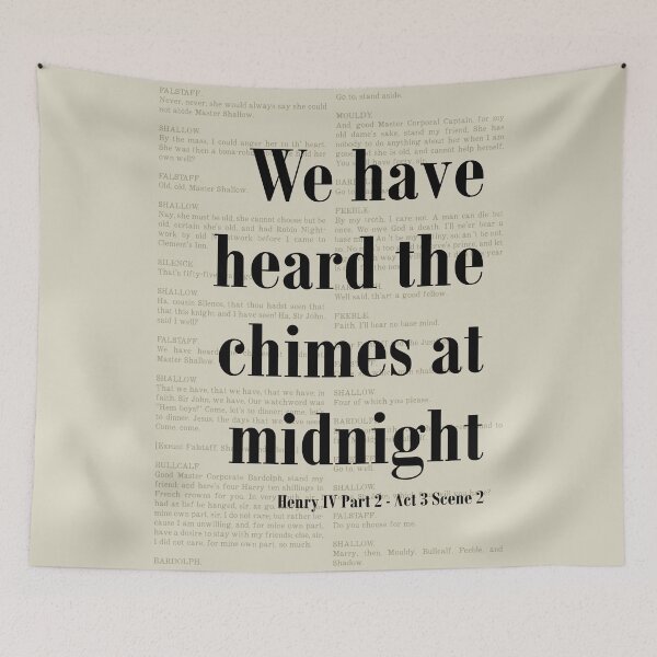 Item preview, Chimes at Midnight Henry IV Shakespeare Quote Literature designed and sold by kakarikihill.